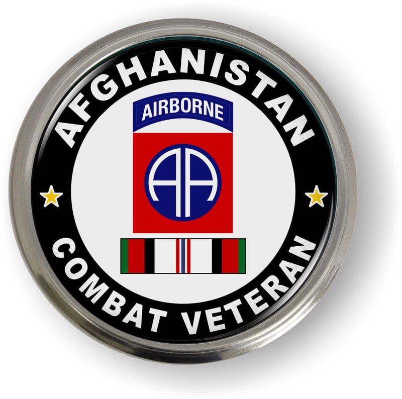  82nd Airborne Division Afghanistan Combat Veteran Emblem